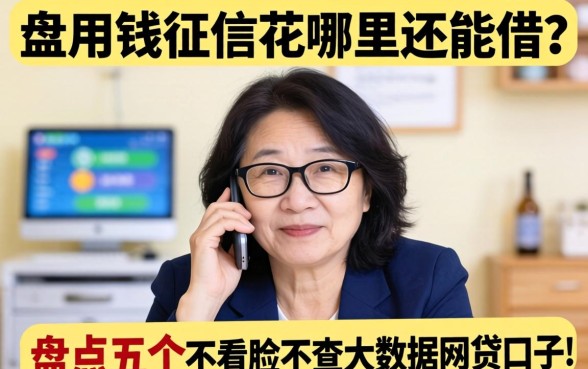 急用钱征信花哪里还能借？盘点五个不看脸不查大数据的网贷口子