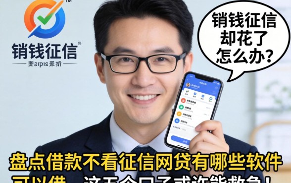 急需用钱征信却花了怎么办？盘点借款不看征信的网贷有哪些软件可以借，这五个口子或许能救急！