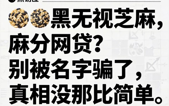 无视双黑无视芝麻分的网贷?别被名字骗了,真相没那么简单
