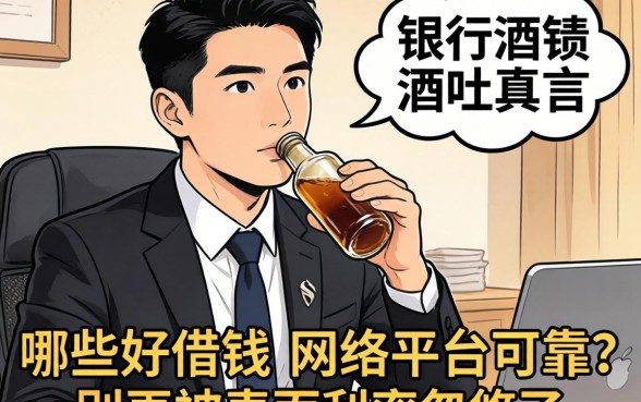 银行经理酒后吐真言：哪些好借钱的网络平台可靠？别再被表面利率忽悠了