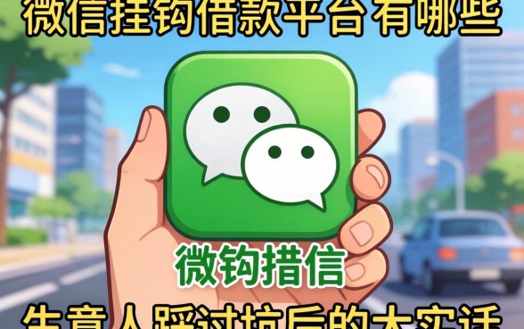 和微信挂钩的借款平台有哪些?生意人踩过坑后的大实话