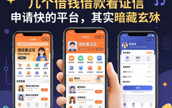 我试了几个借钱不看证信软件，发现借款申请快的平台其实暗藏玄机