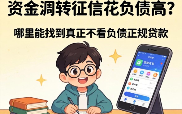 急需资金周转却征信花负债高?哪里能找到真正不看负债正规贷款的软件?这几个靠谱平台你知道吗?