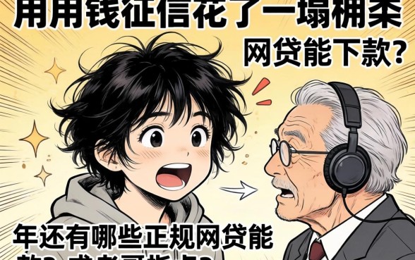 急用钱征信花了一塌糊涂，2026年还有哪些正规网贷能下款？求老哥指点！