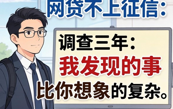 揭秘哪一些网贷不上征信：调查三年，我发现的事比你想象的复杂