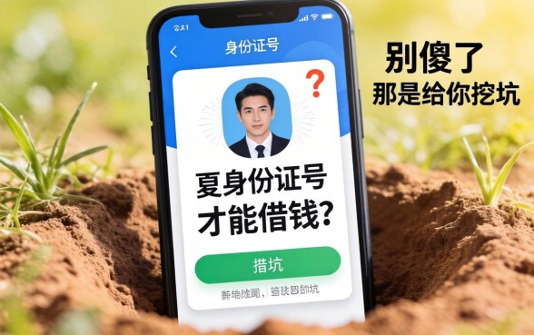不用身份证号就能借钱的app？别傻了，那是给你挖的坑