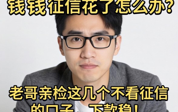 急需用钱征信花了怎么办？老哥亲测这几个不看征信的口子，下款稳！