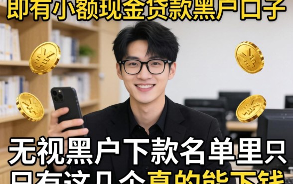 我试了所有小额现金贷款黑户口子，发现无视黑户下款名单里只有这几个真的能下钱
