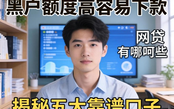 急需资金周转？黑户额度高容易下款的网贷有哪些呢？揭秘五大靠谱口子