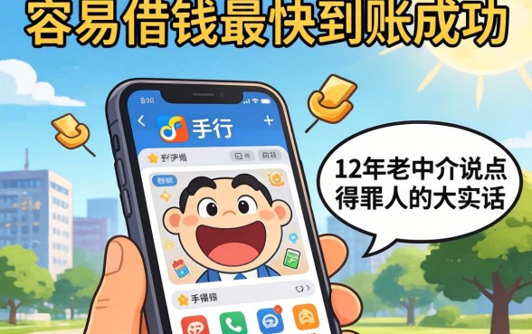 哪个平台容易借钱最快到账成功？12年老中介说点得罪人的大实话