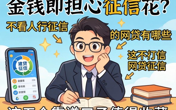 急需用钱却担心征信花?不看人行征信的网贷有哪些?这五个靠谱口子值得收藏