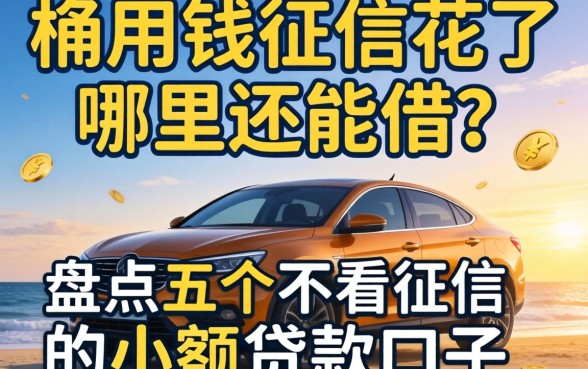 急用钱征信花了哪里还能借?盘点五个不看征信的小额贷款口子_2