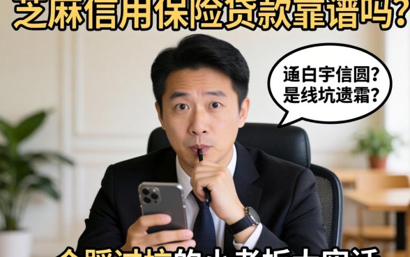 芝麻信用 保险贷款靠谱吗？一个踩过坑的小老板大实话