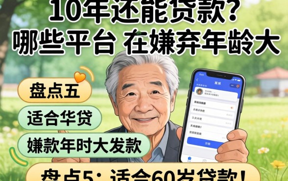 60岁还能贷款吗？哪些平台不嫌弃年龄大？盘点五个适合60岁贷款的平台