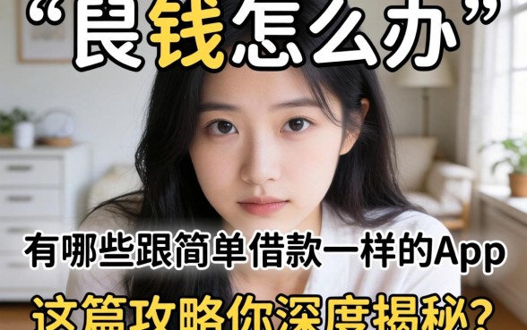 急需用钱怎么办？有哪些跟简单借款一样的app值得信赖？这篇攻略为你深度揭秘
