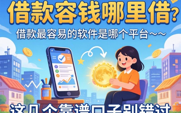 急需用钱哪里借?借款最容易的软件是哪个平台的?这几个靠谱口子别错过