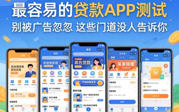 五款最容易的贷款app实测：别被广告忽悠，这些门道没人告诉你