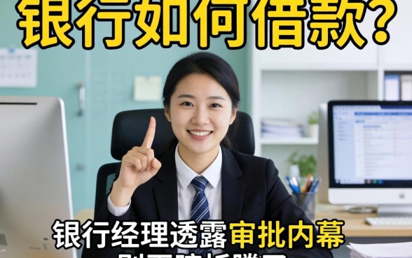 大额如何借款？银行经理透露审批内幕，别再瞎折腾了