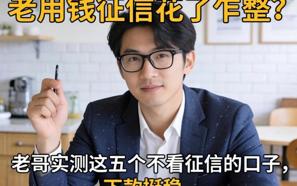 急用钱征信花了咋整？老哥实测这五个不看征信的口子，下款挺稳！