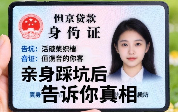 临时身份证能贷款吗？亲身踩坑后告诉你真相