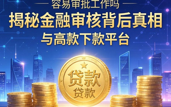贷款容易审批工作吗?揭秘金融审核背后的真相与高效下款平台推荐