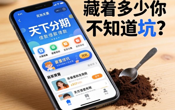 类似天下分期一样的借款软件,藏着多少你不知道的坑?