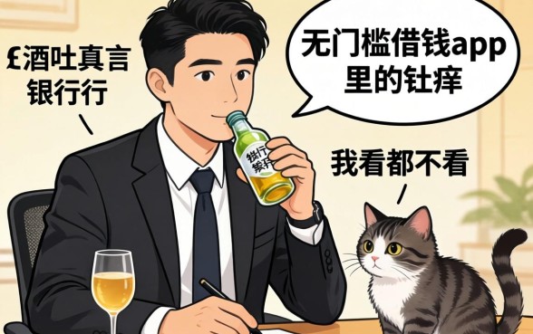 银行经理酒后吐真言：无门槛借钱app里的猫腻，我看都不看