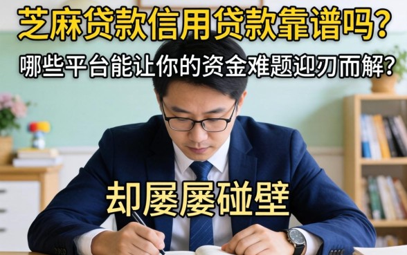 急需用钱却屡屡碰壁？芝麻贷款信用贷款靠谱吗？哪些平台能让你的资金难题迎刃而解？