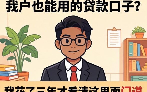 黑户也能用的贷款口子?我花了三年才看清这里面的门道