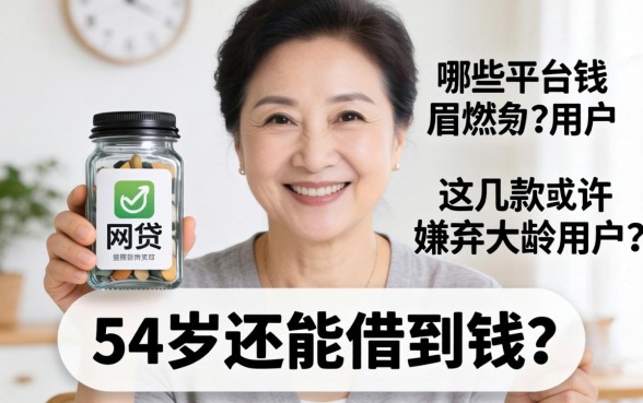 54岁还能借到钱吗?哪些平台不嫌弃大龄用户?这几款网贷或许能解燃眉之急