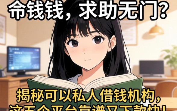 急需用钱却求助无门？揭秘可以私人借钱的机构，这五个平台靠谱又下款快！