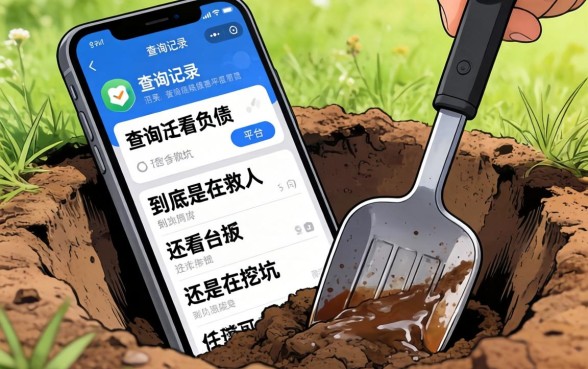 那些不看查询记录不看负债的平台，到底是在救人还是在挖坑？