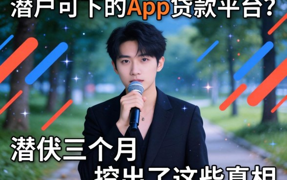 黑户可下的app贷款平台?我潜伏三个月,挖出了这些真相