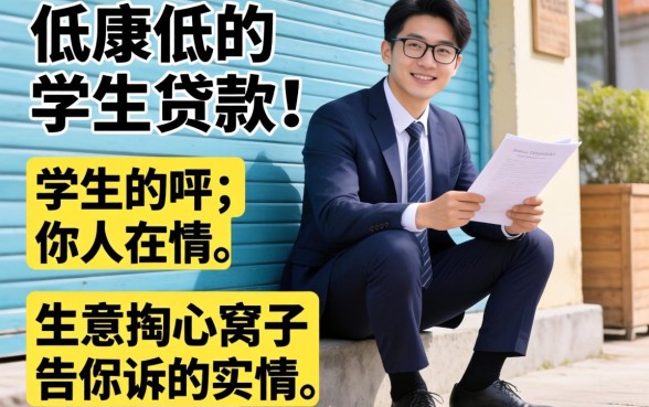 门槛低的学生贷款有哪些？生意人掏心窝子告诉你实情
