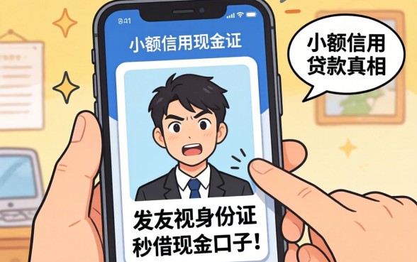我试了那个手机身份证秒借现金的口子,发现小额信用贷款的真相有点离谱