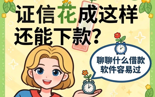 征信花成这样还能下款？聊聊什莫借款软件容易过