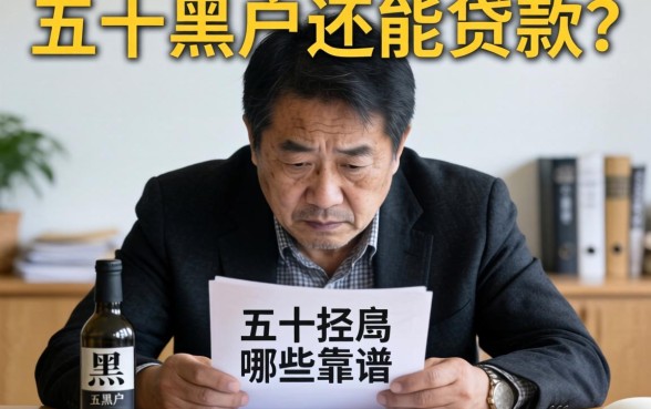 五十岁负债累累成黑户，真的走投无路了吗？五十黑户还能贷款吗有哪些靠谱途径？
