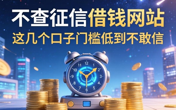 揭秘不查征信的借钱网站2026,这几个口子门槛低到不敢信
