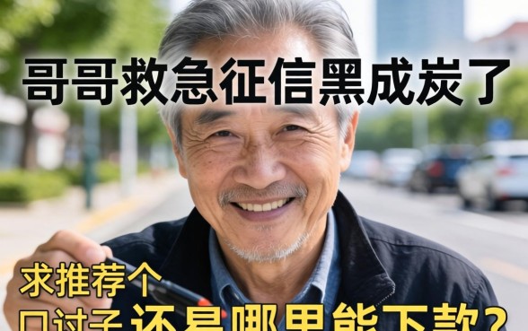 老哥们救急！征信黑成炭了还有哪里能下款？求推荐个容易通过的口子！