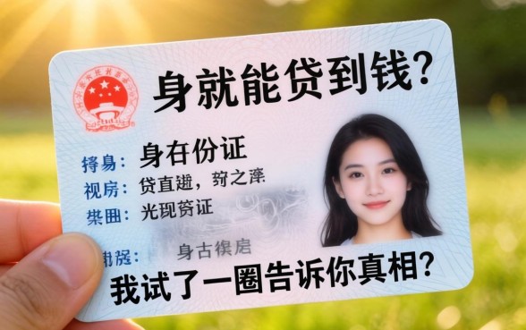 光凭身份证就能贷到钱？我试了一圈告诉你真相