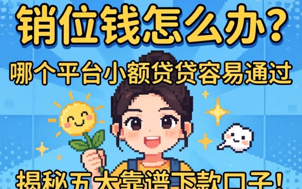 急需用钱怎么办？哪个平台小额借贷容易通过？揭秘五大靠谱下款口子