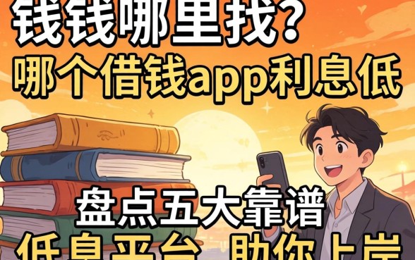 急需用钱哪里找？哪个借钱app利息低？盘点五大靠谱低息平台助你上岸