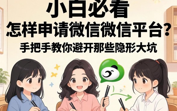 新手小白必看：怎样申请微信公众平台？手把手教你避开那些隐形大坑