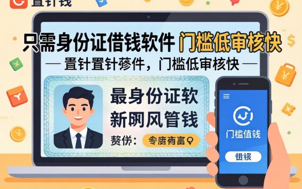 盘点几个只需身份证借钱的软件，门槛低审核快