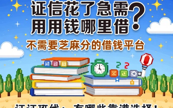 征信花了急需用钱哪里借？不需要芝麻分的借钱平台有哪些靠谱选择？