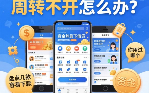 资金周转不开怎么办？盘点几款容易下款的借贷软件2026年靠谱选择，你用过哪个？