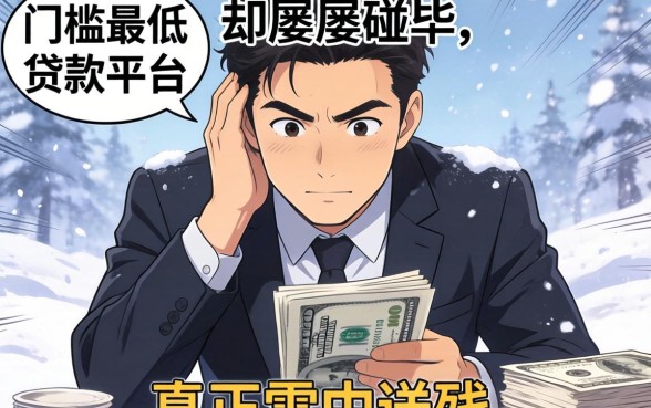 急需用钱却屡屡碰壁？门槛最低的贷款平台是哪个平台能真正雪中送炭？