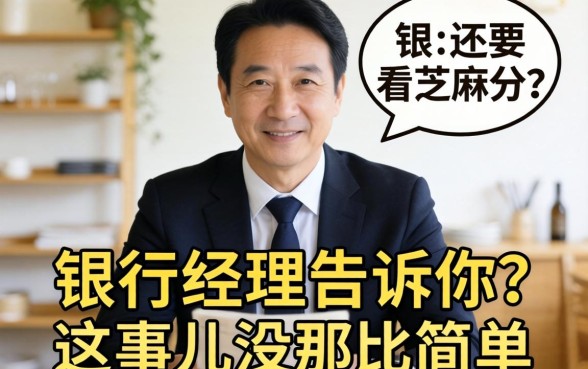 借钱还要看芝麻分?银行经理告诉你这事儿没那么简单