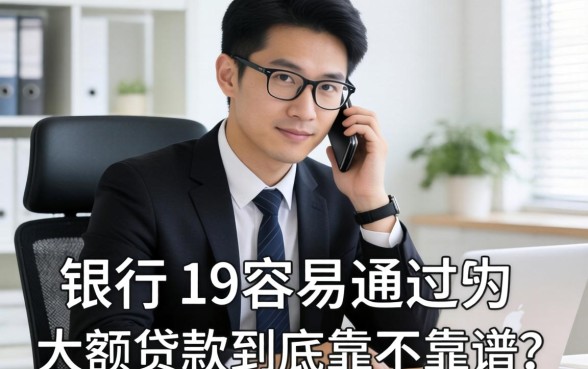 银行经理揭秘：19容易通过的大额贷款到底靠不靠谱？