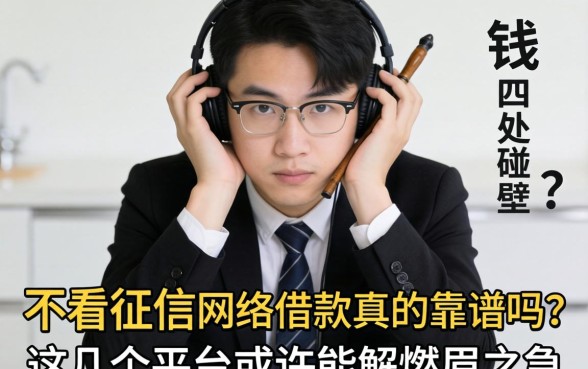 急需用钱却四处碰壁？不看征信网络借款真的靠谱吗？这几个平台或许能解燃眉之急
